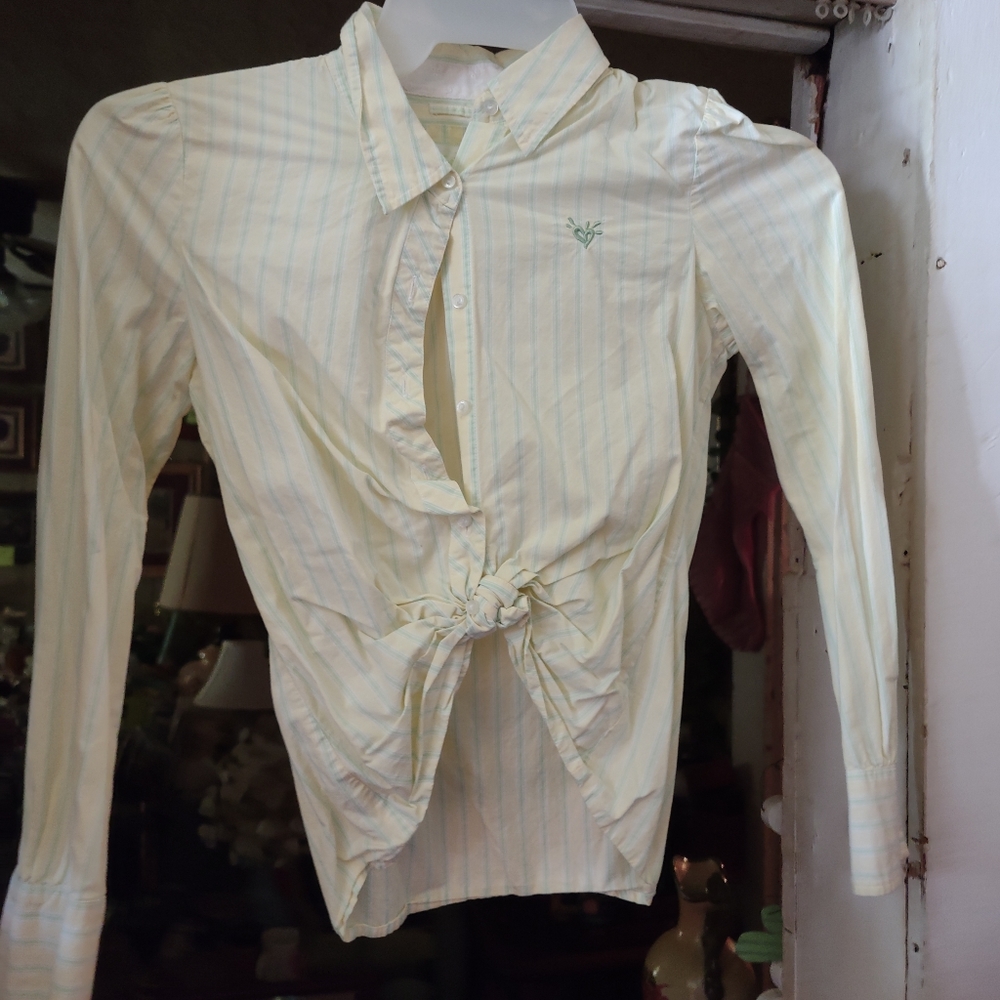 JUSTICE (2) LONG SLEEVES GIRLS BLOUSES /SHIRTS, AND (1) AMERICAN LIVING.